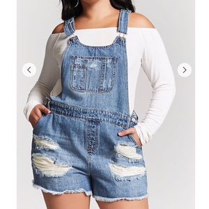 Forever 21 Coachella trendy overalls /shortalls
